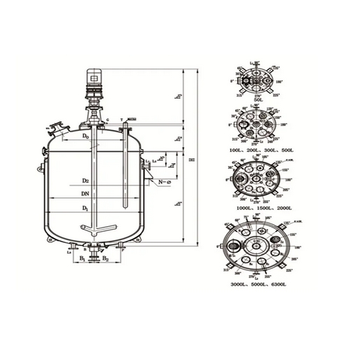 搪玻璃開式反應罐